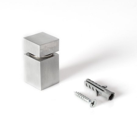 OUTWATER Square Standoff, 3/4 in Sq Sz, Square Shape, Steel Aluminum 3P1.56.00851